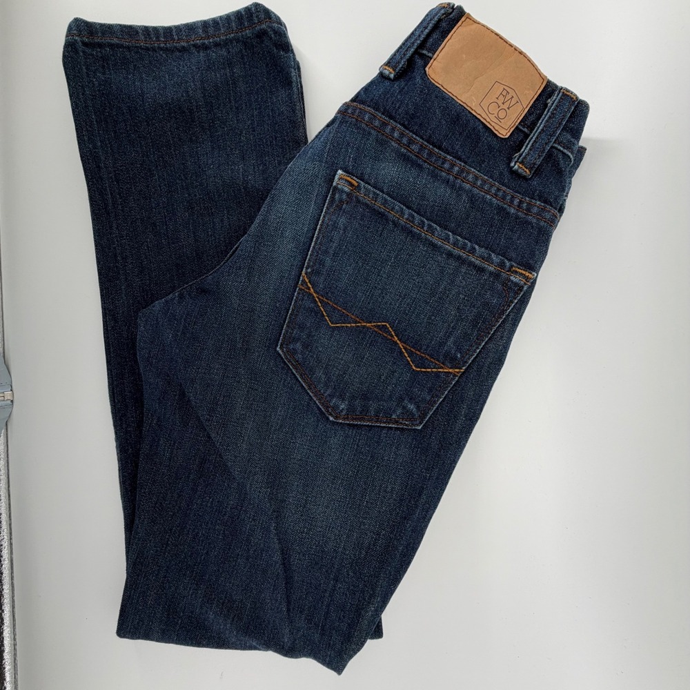 FREEWORLD Denim Jeans‎ Regular Fit Dark Wash Cotton Boys Size 10  Waist 26 x 27